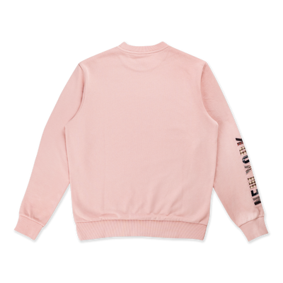 NEW ERA PREPPY DIRTY PINK CREW NECK SWEATSHIRT