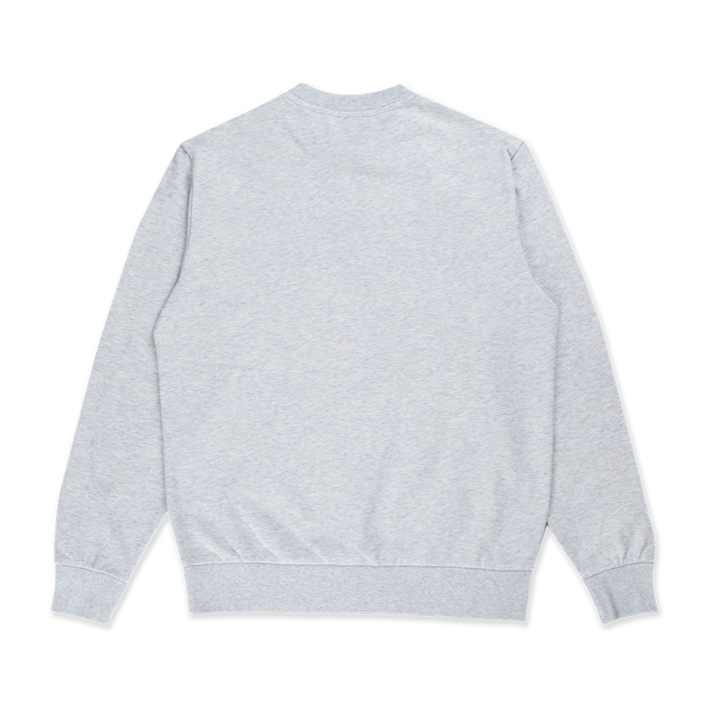 NEW ERA BORO CONTEMPORARY LIGHT HEATHER GRAY CREW NECK SWEATSHIRT