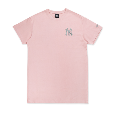 NEW YORK YANKEES COLOR ERA DIRTY PINK WOMEN SHORT SLEEVE TEE DRESS