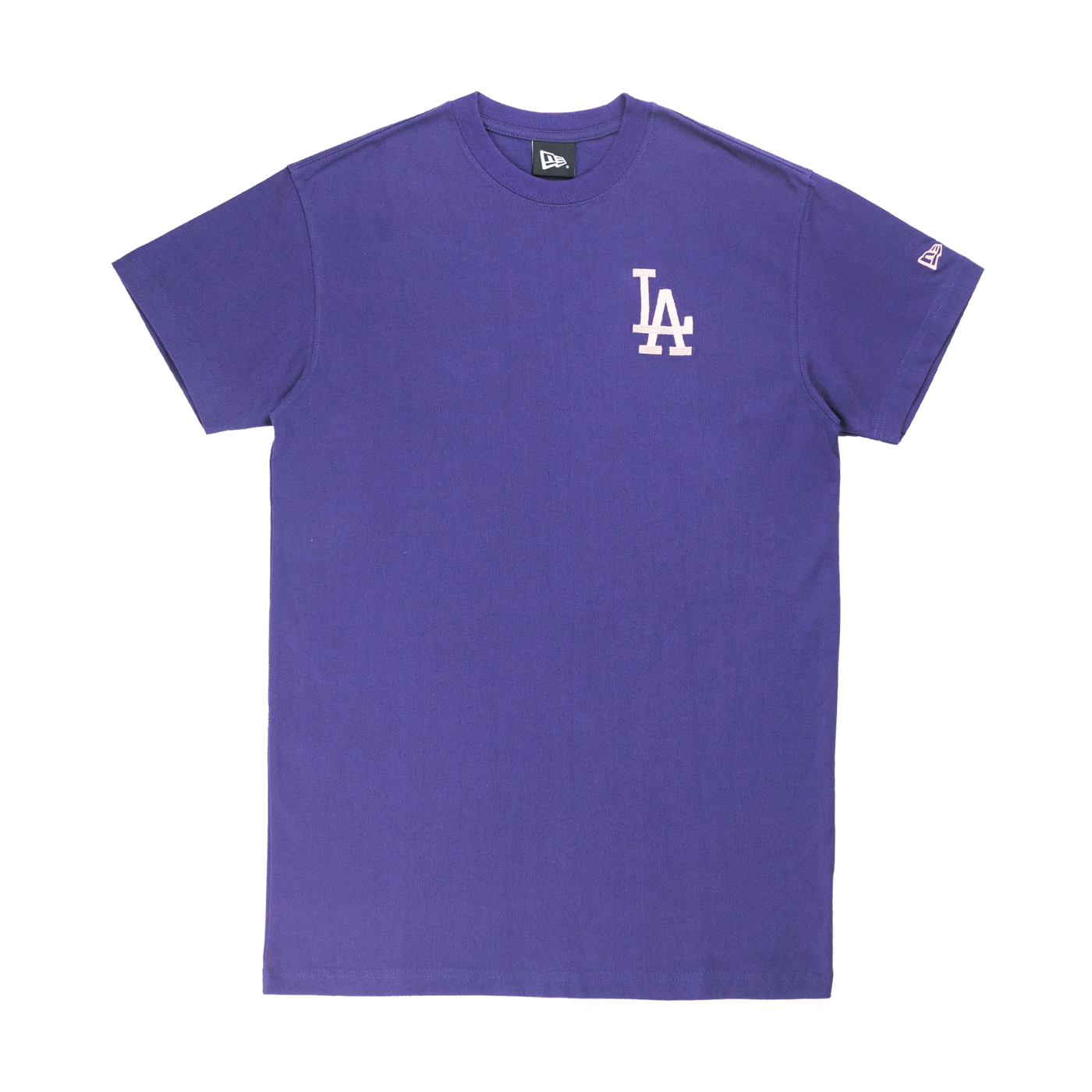 LOS ANGELES DODGERS COLOR ERA PURPLE WOMEN SHORT SLEEVE TEE DRESS