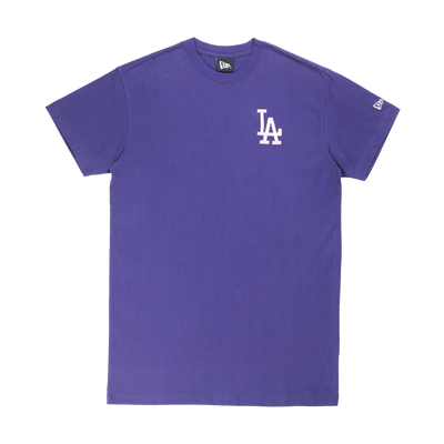 LOS ANGELES DODGERS COLOR ERA PURPLE WOMEN SHORT SLEEVE TEE DRESS