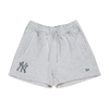 NEW YORK YANKEES COLOR ERA LIGHT HEATHER GRAY WOMEN KNIT SHORTS