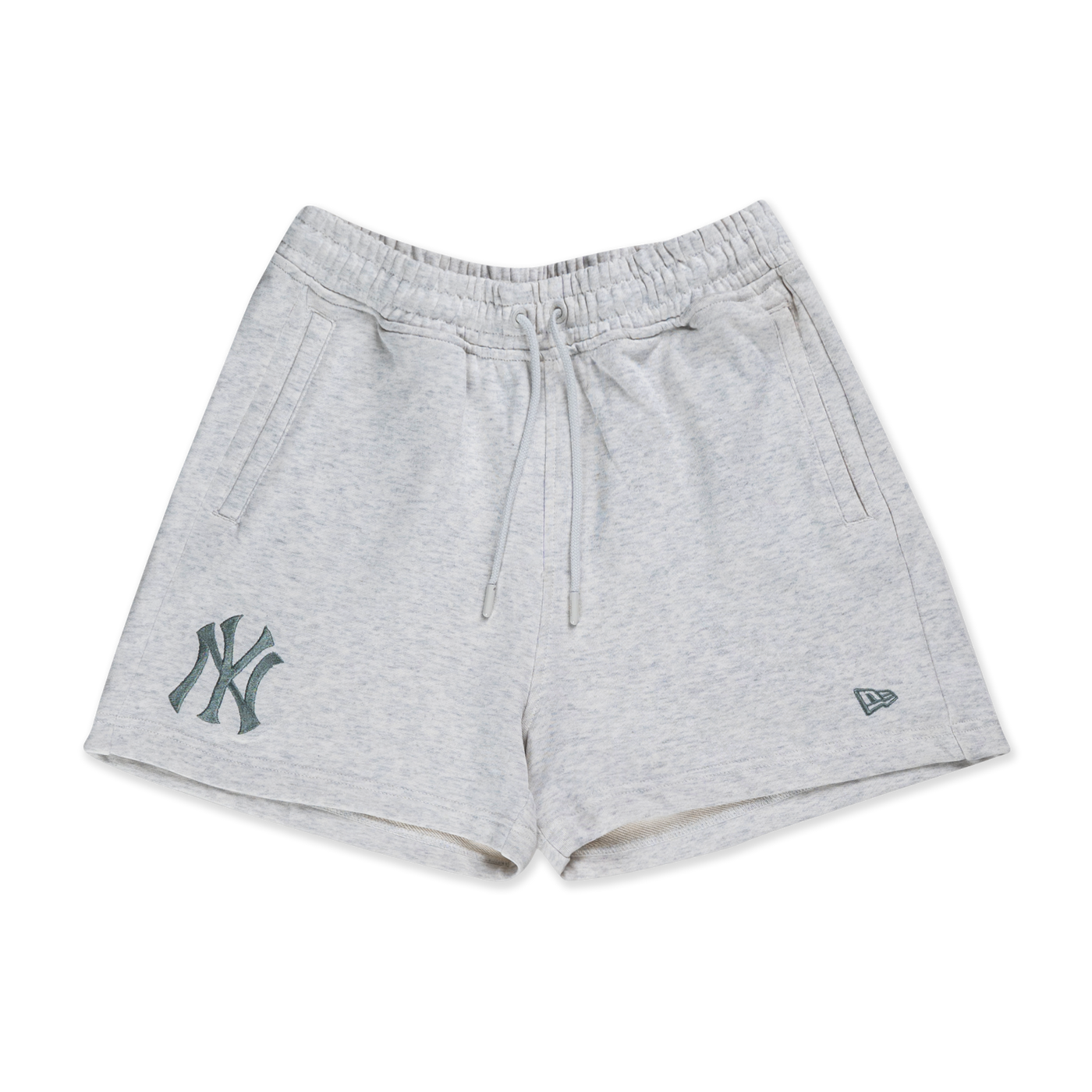 NEW YORK YANKEES COLOR ERA LIGHT HEATHER GRAY WOMEN KNIT SHORTS
