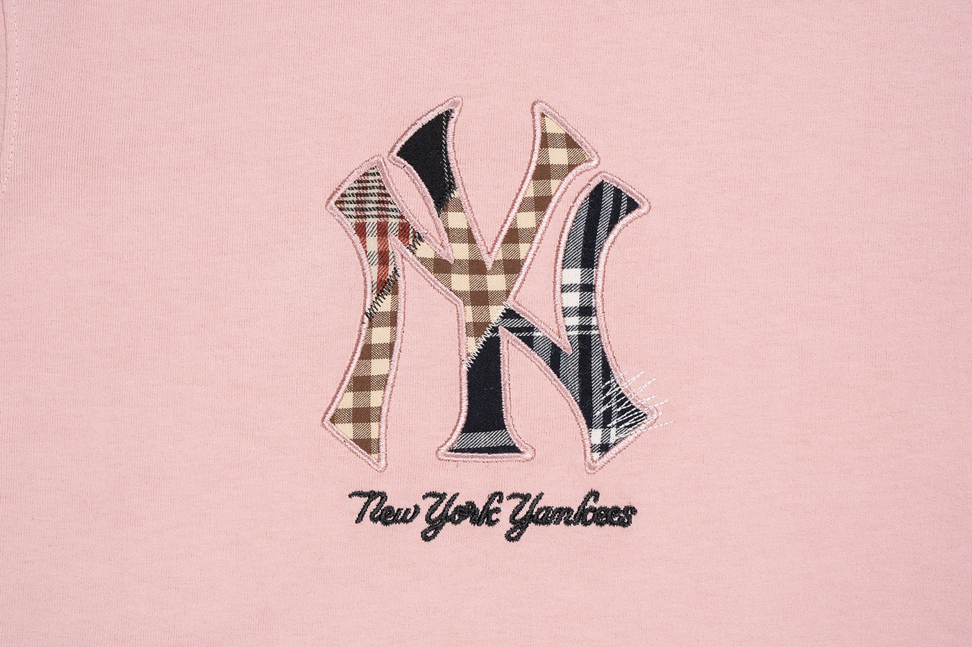 NEW YORK YANKEES PREPPY DIRTY PINK WOMEN CROP TEE