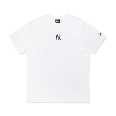 NEW YORK YANKEES PREPPY WHITE SHORT SLEEVE T-SHIRT