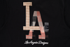 LOS ANGELES DODGERS PREPPY BLACK SHORT SLEEVE T-SHIRT