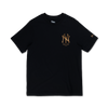 NEW YORK YANKEES ESSENTIAL BLACK SHORT SLEEVE T-SHIRT