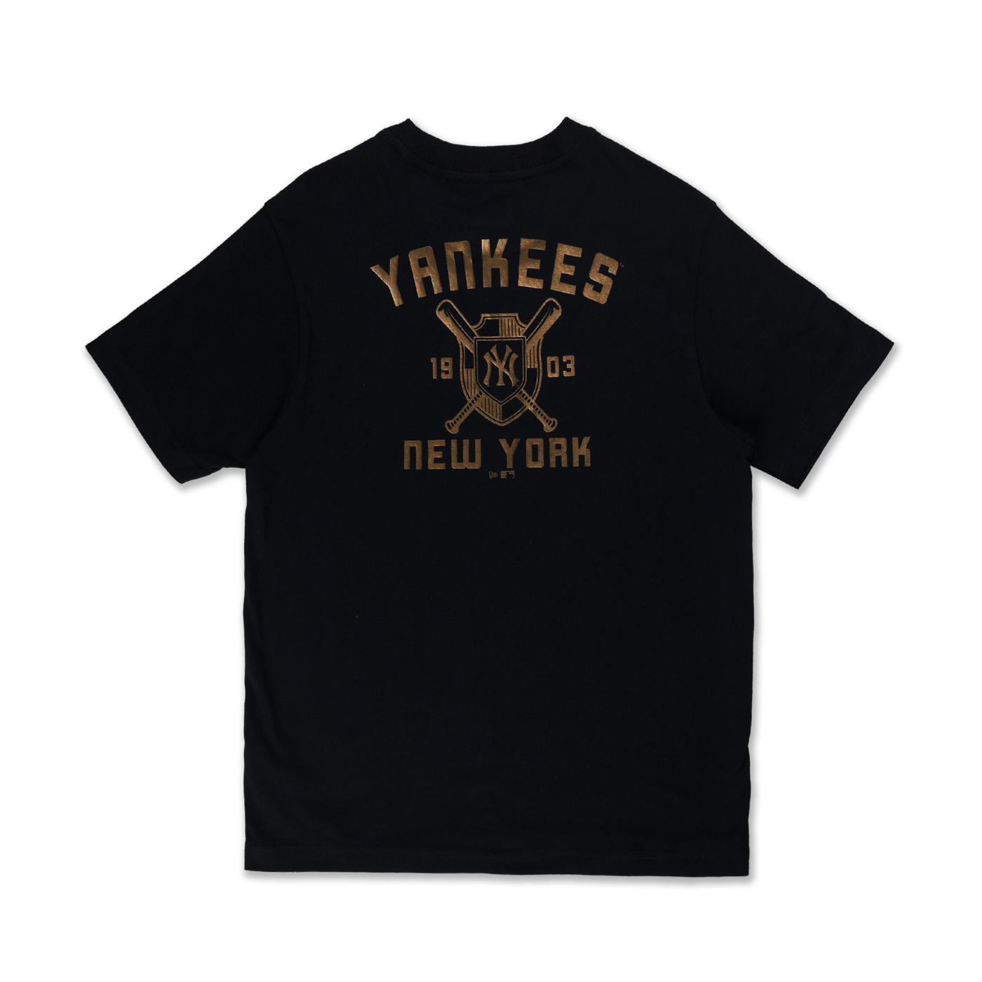 NEW YORK YANKEES ESSENTIAL BLACK SHORT SLEEVE T-SHIRT