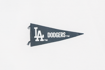 LOS ANGELES DODGERS ESSENTIAL WHITE SHORT SLEEVE T-SHIRT