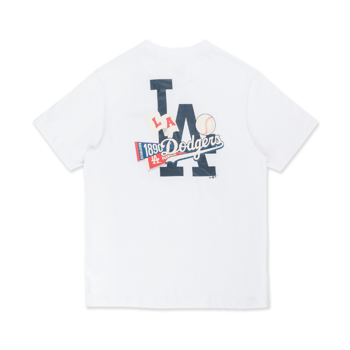 LOS ANGELES DODGERS ESSENTIAL WHITE SHORT SLEEVE T-SHIRT