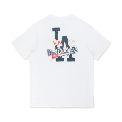 LOS ANGELES DODGERS ESSENTIAL WHITE SHORT SLEEVE T-SHIRT