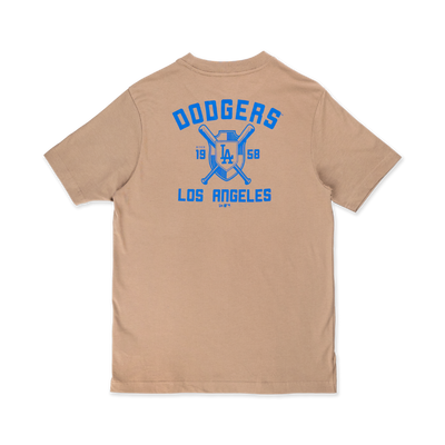 LOS ANGELES DODGERS ESSENTIAL KHAKI SHORT SLEEVE T-SHIRT