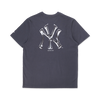 NEW YORK YANKEES COMIC SPACE GRAPHITE SHORT SLEEVE T-SHIRT