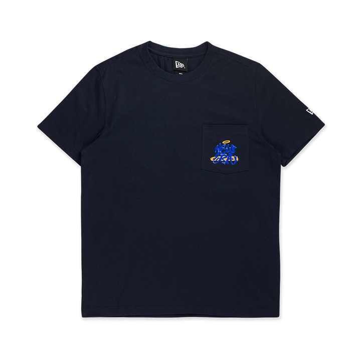 ★WAIKEI★ It is time to HAPPY short sleeve t-shirt navy YKB WaiKei WaiKei I am HAPPY Short Sleeve T-Shirt - Navy (Creatrip)