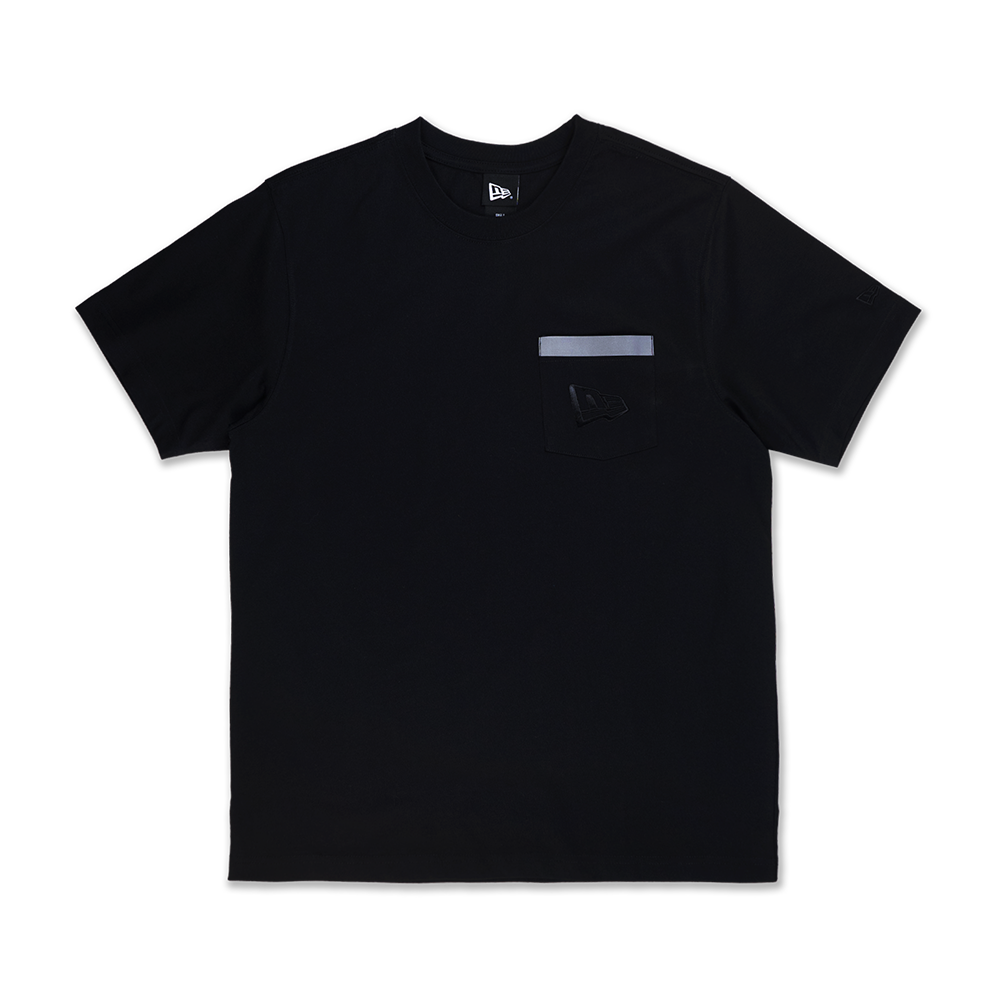 NEW ERA DARK 90S BLACK SHORT SLEEVE POCKET T-SHIRT