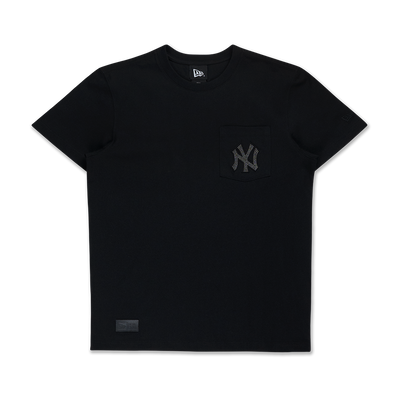 NEW YORK YANKEES NEW ERA DARK 90S BLACK SHORT SLEEVE POCKET T-SHIRT