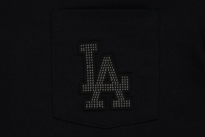 LOS ANGELES DODGERS NEW ERA DARK 90S BLACK SHORT SLEEVE POCKET T-SHIRT