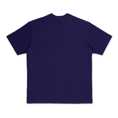 NEW ERA BASIC SCRIPT OVERSIZED PURPLE SHORT SLEEVE T-SHIRT