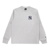 NEW YORK YANKEES COLOR ERA LIGHT HEATHER GRAY LONG SLEEVE T-SHIRT