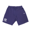 NEW YORK YANKEES COLOR ERA PURPLE KNIT SHORTS