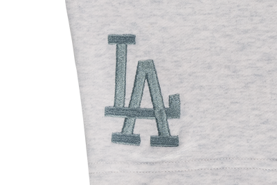 LOS ANGELES DODGERS COLOR ERA LIGHT HEATHER GRAY KNIT SHORTS