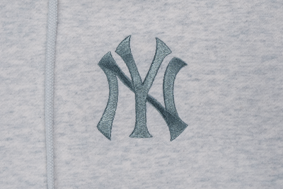 NEW YORK YANKEES COLOR ERA LIGHT HEATHER GRAY HOODIE