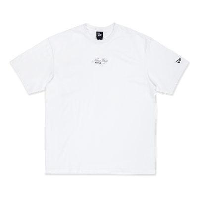 NEW ERA BASIC SCRIPT OVERSIZED WHITE SHORT SLEEVE T-SHIRT