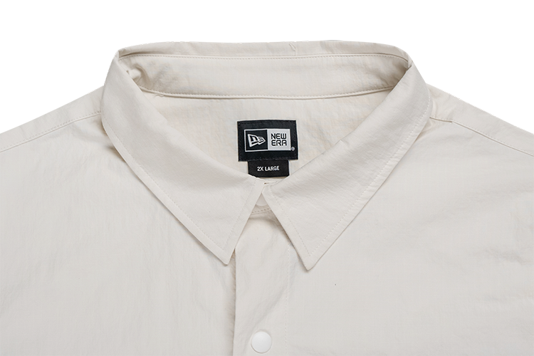 NEW ERA URBAN COMMUTER IVORY LONG SLEEVE  WOVEN SHIRT