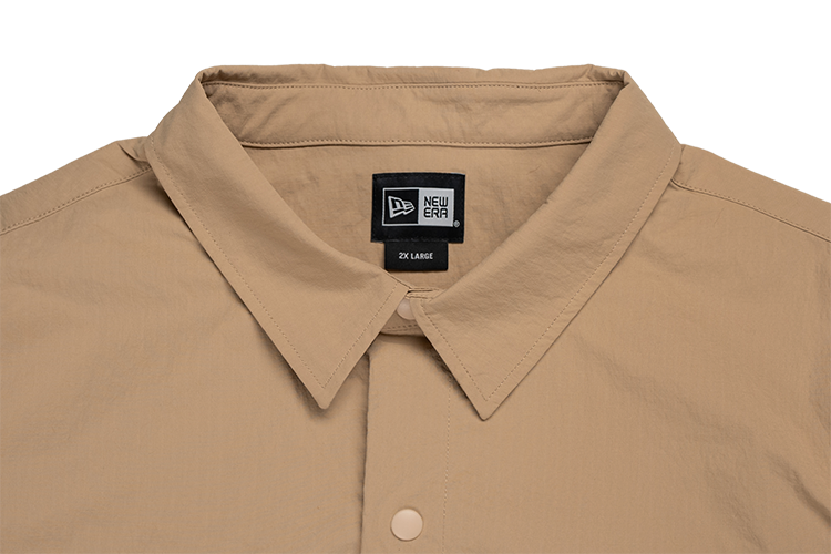 NEW ERA URBAN COMMUTER KHAKI LONG SLEEVE WOVEN SHIRT