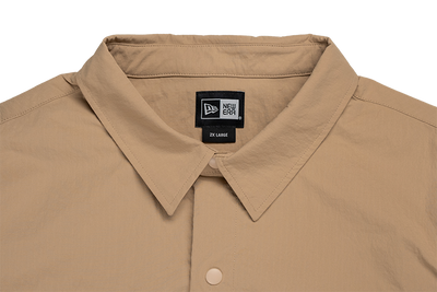 NEW ERA URBAN COMMUTER KHAKI LONG SLEEVE WOVEN SHIRT