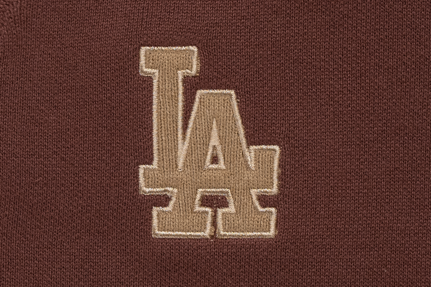 LOS ANGELES DODGERS ESSENTIAL DARK BROWN CARDIGAN