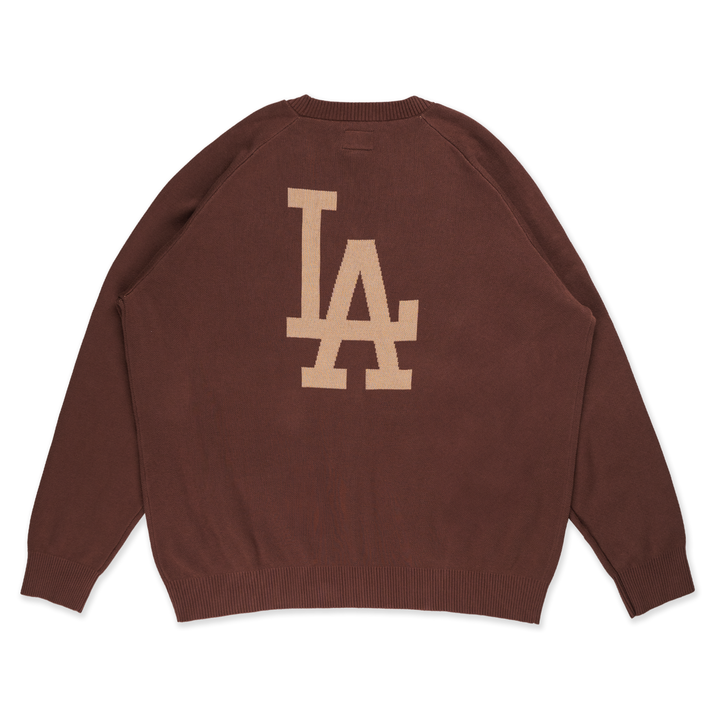 LOS ANGELES DODGERS ESSENTIAL DARK BROWN CARDIGAN