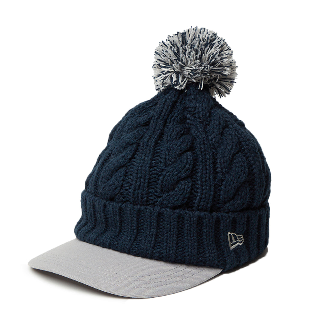 NEW ERA GOLF NAVY VISOR KNIT BEANIE