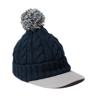 NEW ERA GOLF NAVY VISOR KNIT BEANIE