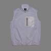 NEW ERA WOVEN NYLON WHITE FULL ZIP VEST