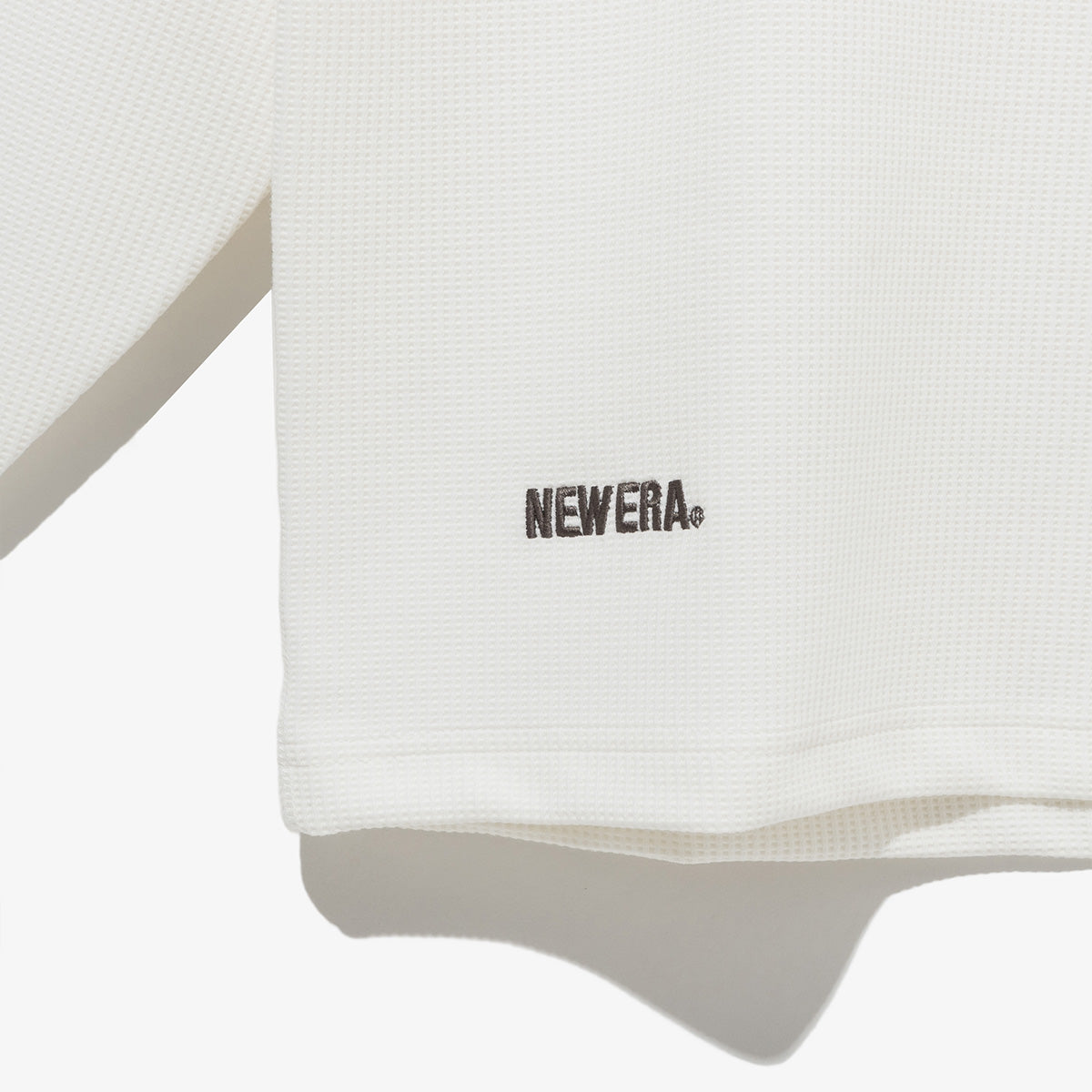 NEW ERA WAFFLE WHITE LONG SLEEVE T-SHIRT