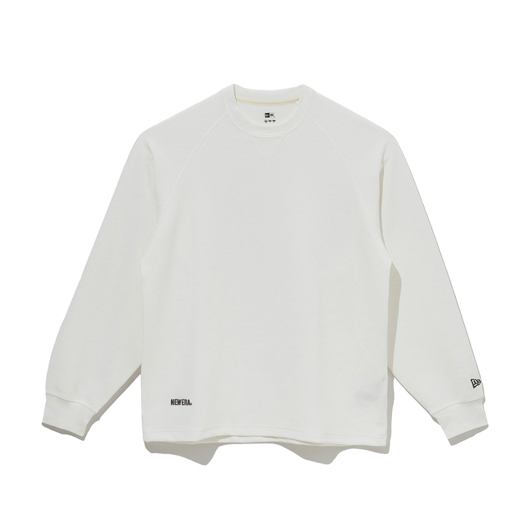 NEW ERA WAFFLE WHITE LONG SLEEVE T-SHIRT