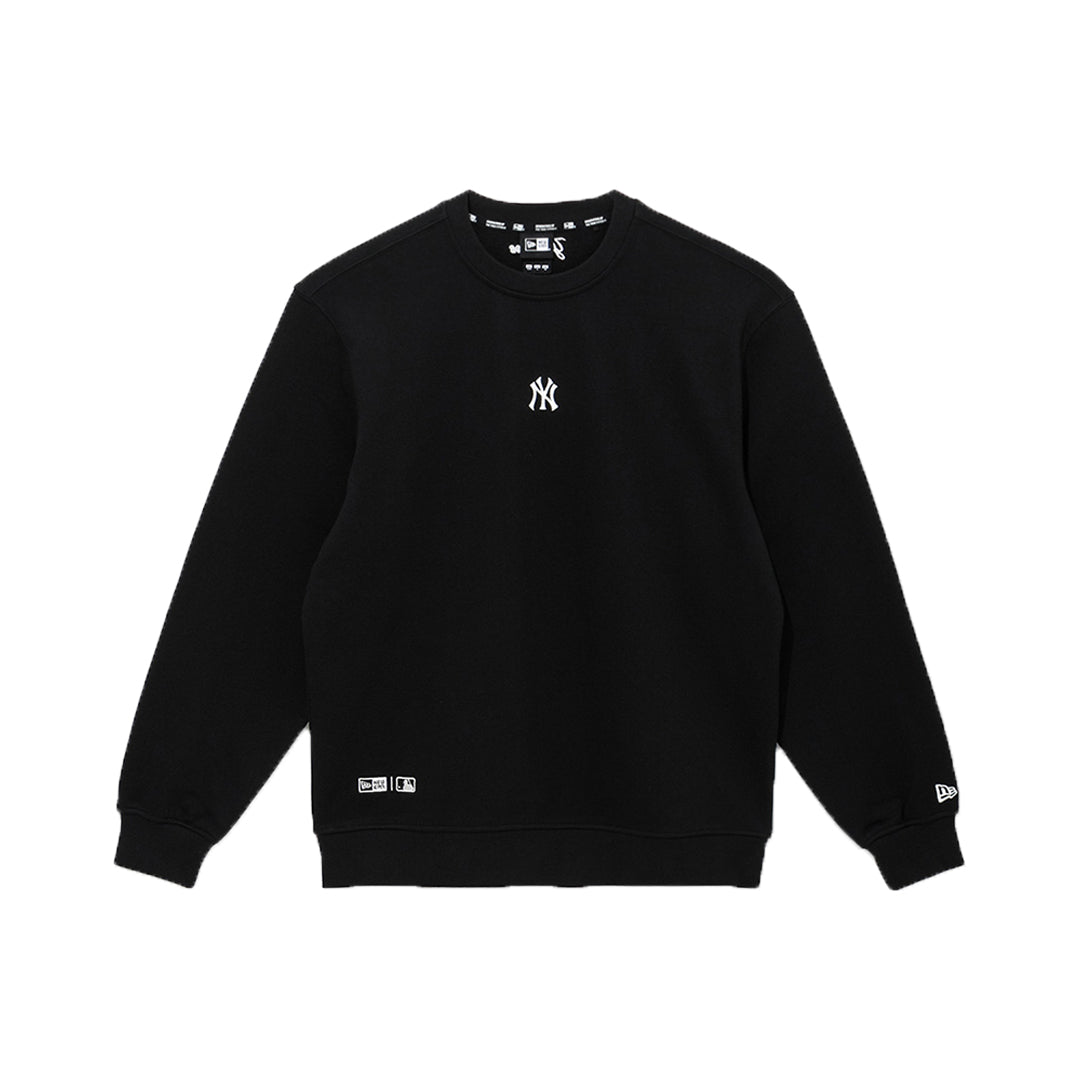 NEW YORK YANKEES POINT LOGO BLACK SWEATSHIRT