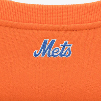 NEW YORK METS POINT LOGO ORANGE SWEATSHIRT