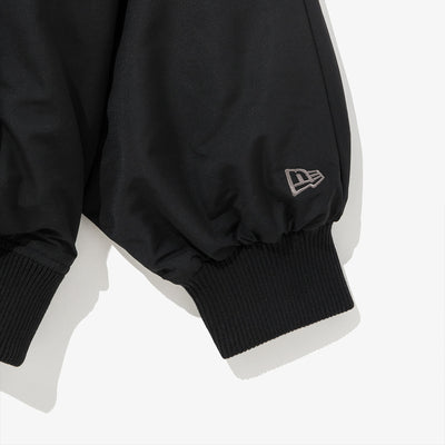 NEW ERA BLACK LABEL BLACK FLAP BOMBER JACKET