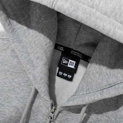 NEW ERA ESSENTIAL GRAY ZIP-UP HOODIE