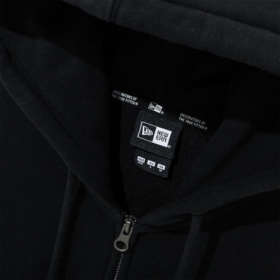 NEW ERA ESSENTIAL BLACK ZIP-UP HOODIE