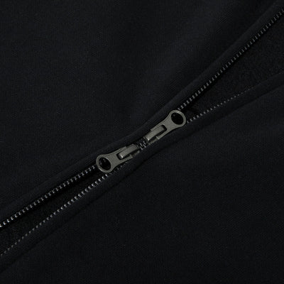 NEW ERA ESSENTIAL BLACK ZIP-UP HOODIE