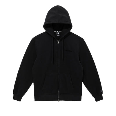 NEW ERA ESSENTIAL BLACK ZIP-UP HOODIE