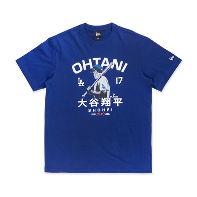 MLB LOS ANGELES DODGERS SHOHEI OHTANI DARK ROYAL BLUE SHORT SLEEVE T-SHIRT