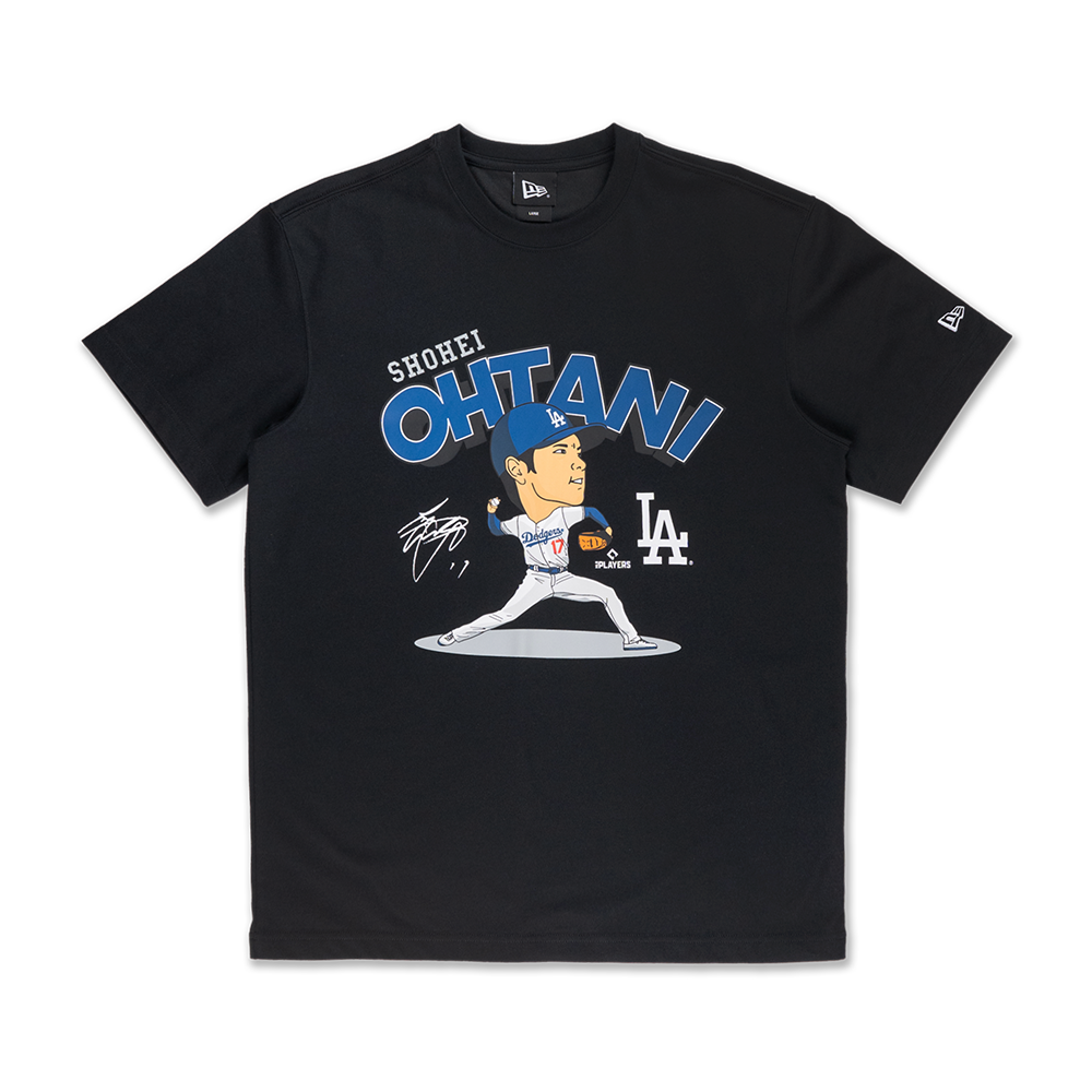 MLB LOS ANGELES DODGERS SHOHEI OHTANI BLACK SHORT SLEEVE T-SHIRT