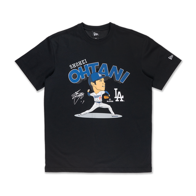 MLB LOS ANGELES DODGERS SHOHEI OHTANI BLACK SHORT SLEEVE T-SHIRT