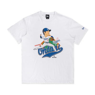 MLB LOS ANGELES DODGERS SHOHEI OHTANI WHITE SHORT SLEEVE T-SHIRT