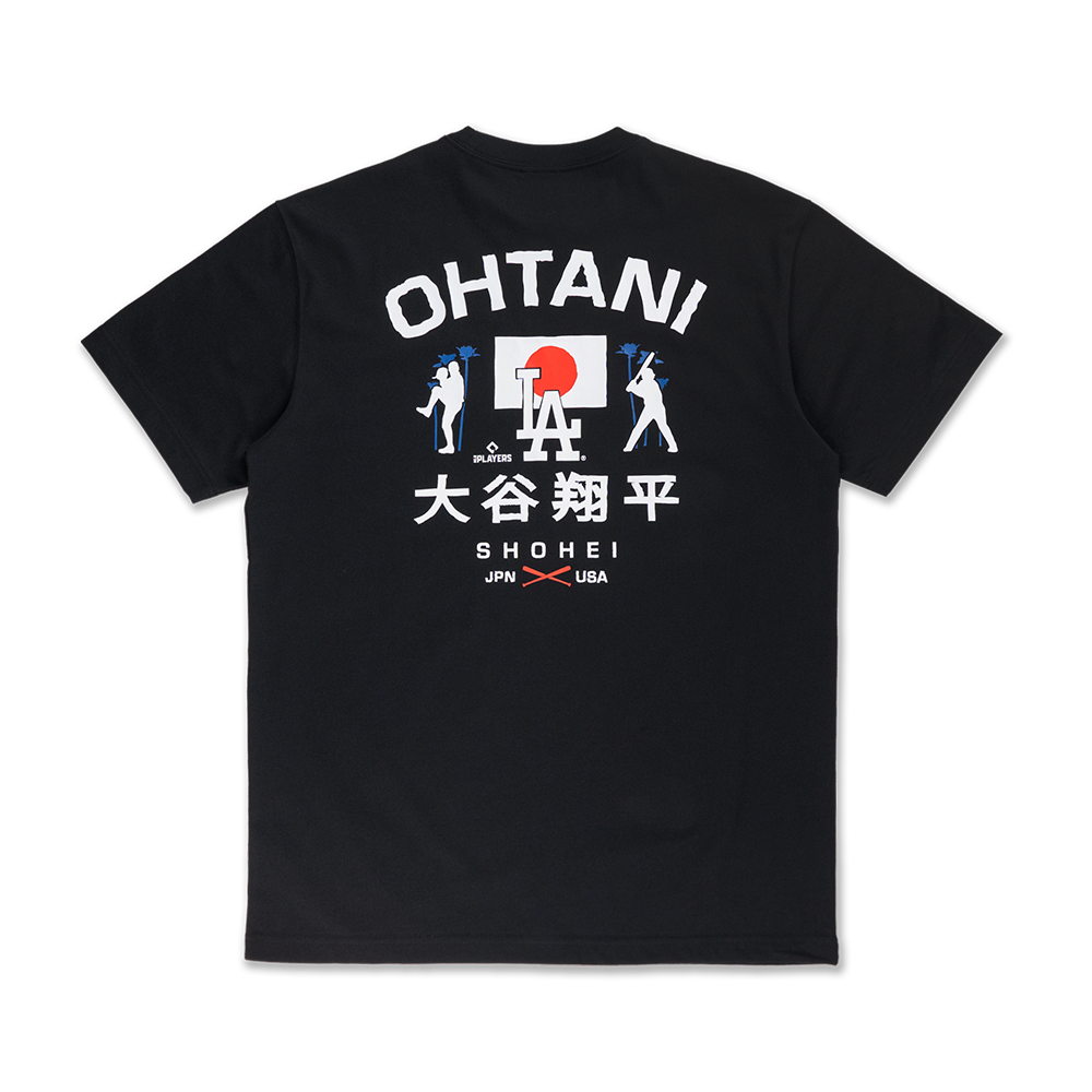 MLB LOS ANGELES DODGERS SHOHEI OHTANI BLACK SHORT SLEEVE T-SHIRT