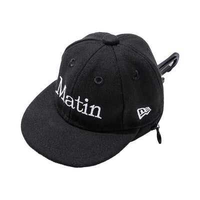 NEW ERA X MATIN KIM BLACK CAP POUCH KEY HOLDER MINI BAG